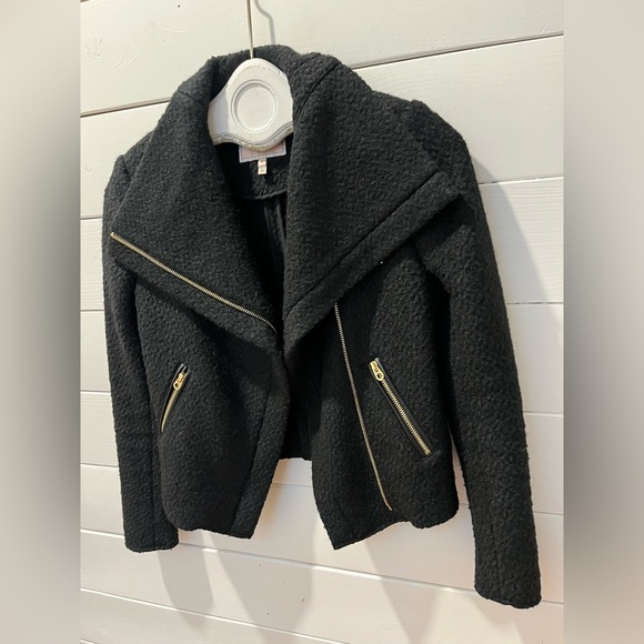 📍🖤 Black wool-blend moto jacket – Juicy Couture – Size S🖤 - Picture 9 of 10